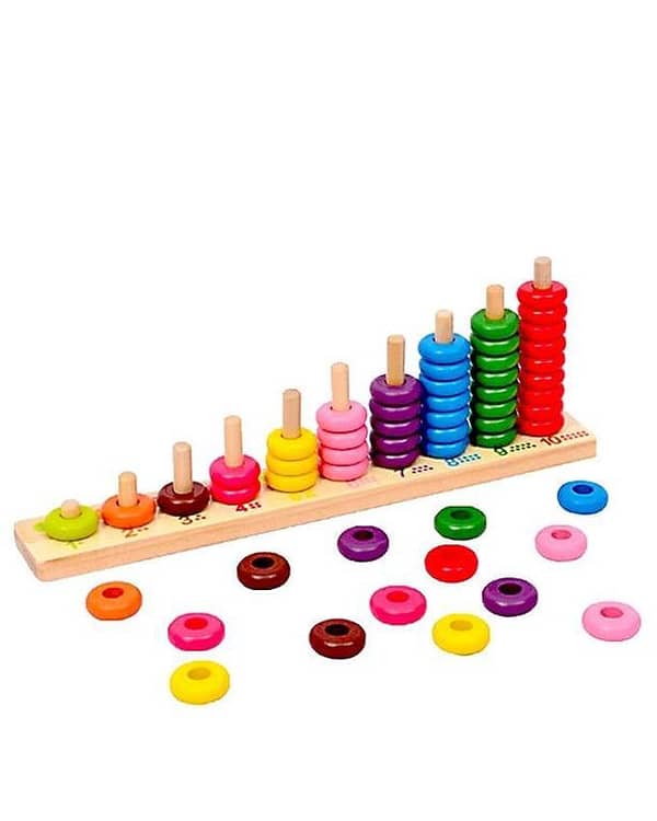 Number Counting Circles - Wooden