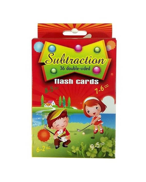 Substraction Early Education Learning Flash Cards For Kids
