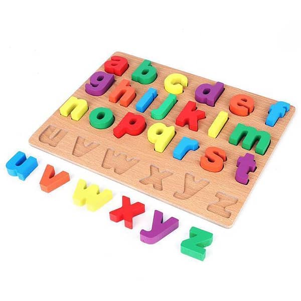 ABC Small Alphabets – Thick Wooden 3D Board Puzzle