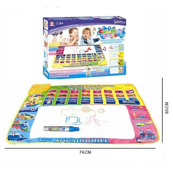 Aquadoodle English Learning Musical Mat with Sounds & Spellings – 2.5 ft