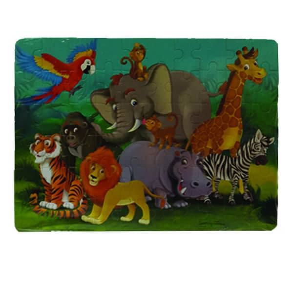 Wooden Jigsaw Puzzle Wild animals giraffe - 60 pcs