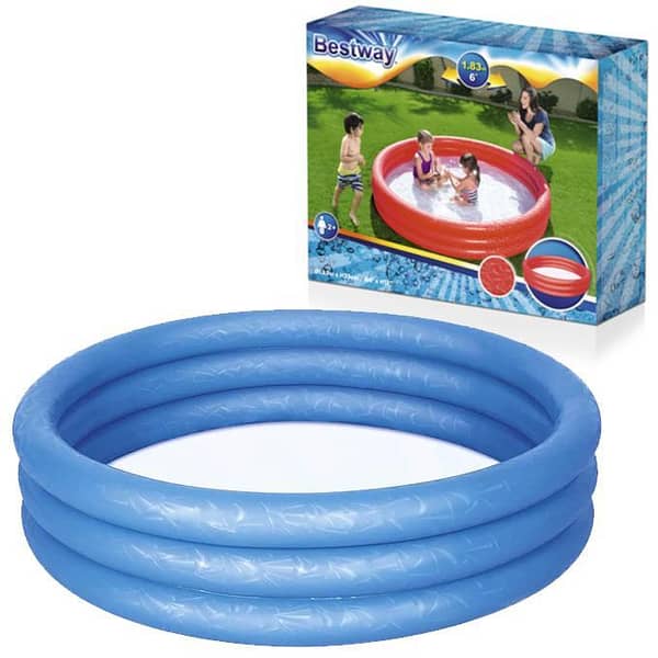 Bestway 51027 Deep Blue Inflatable Baby Pool for Kids