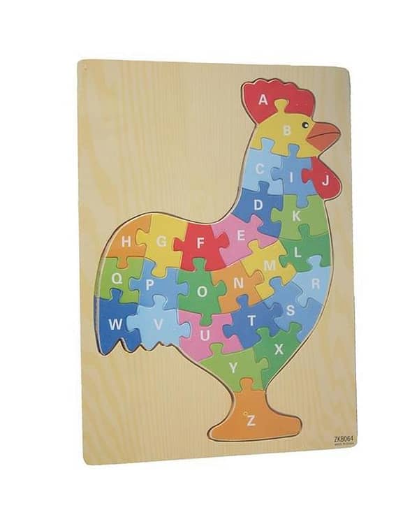 Planet X - Rooster's Alphabet Wooden Puzzle