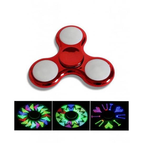 Planet X - LED Fidget Spinner - 23 Pattern Design - Radiant Red
