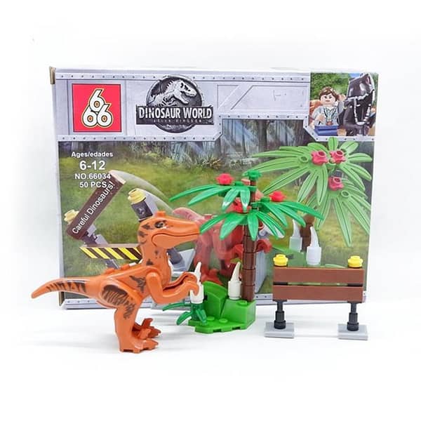 Jurassic Building Blocks World Dinosaur Figures Collection - 50 Pcs - Option E