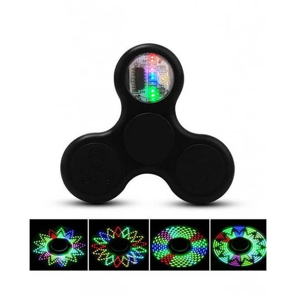 LED Light Fidget Spinner - Black