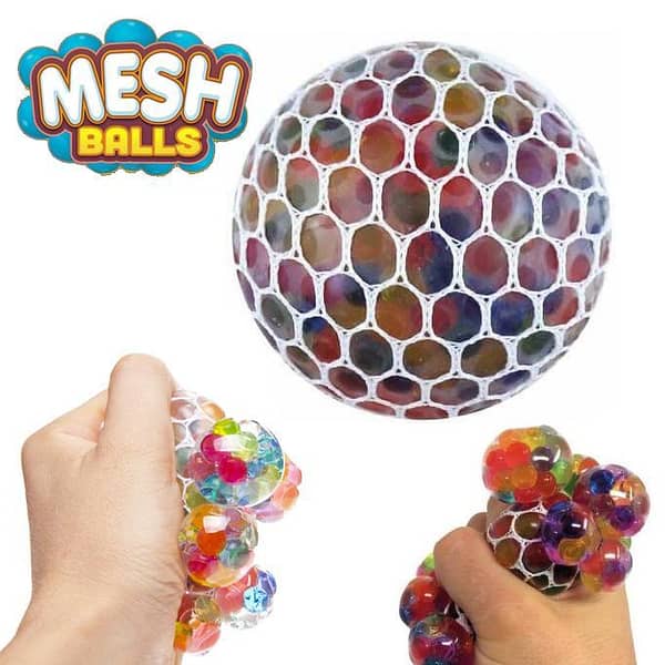 Mesh Squishy Balls Stress Relief Squeeze Grape Balls Relieve Pressure Balls Mesh Squishy Ball Vent Toys Slime Stress Ball Anti Stress Toys