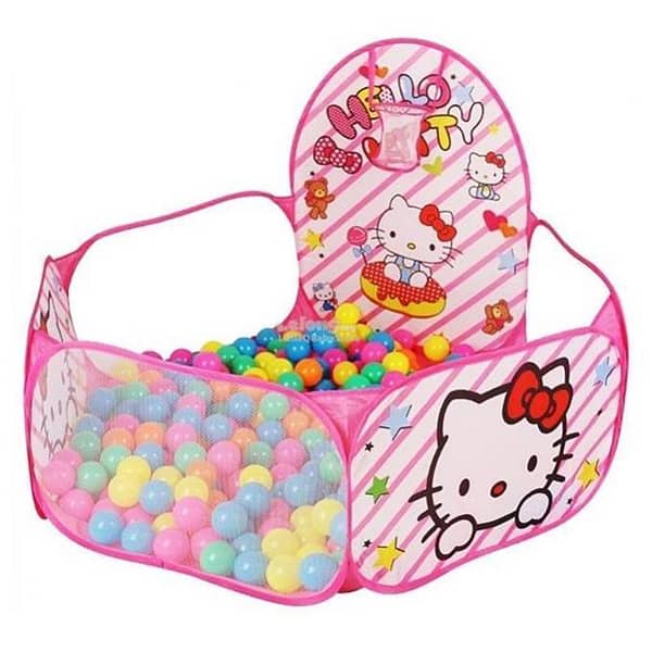 Planet X - Hello Kitty Ball Pit Pool Play Tent - With 15 Playful Balls