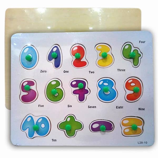 Number Bubble Wooden Puzzle