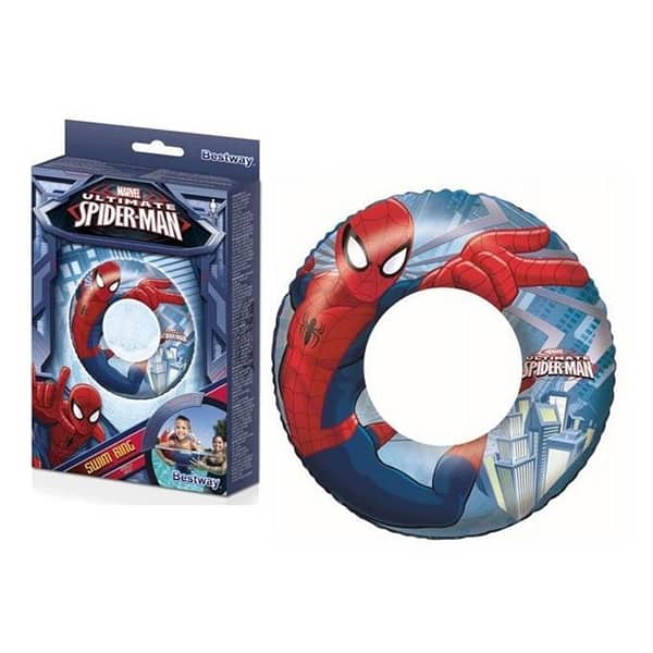Bestway Spider-Man Inflatable Swim Ring - 22 Inch (56 cm), Model 98003