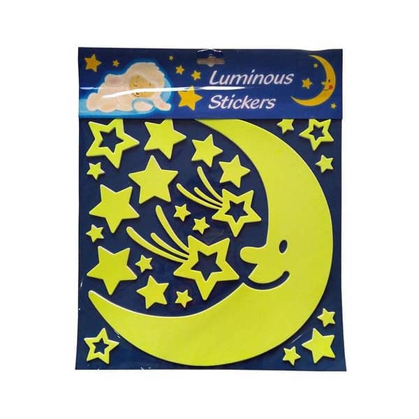 Glow in the Dark Moon Wall Stickers
