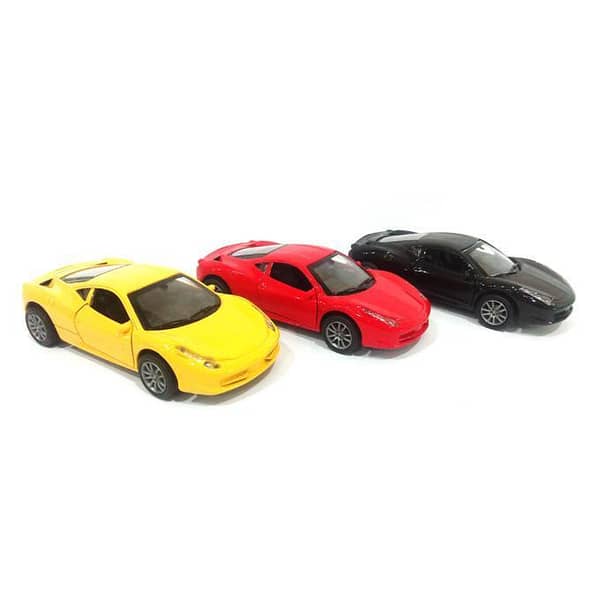 Ferrarri Scaled Model Metal Pull Back Die Cast - Multi Color