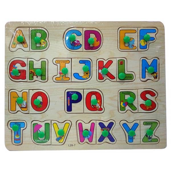 Capital ABC Learning Dual Alphabets Wooden Puzzle