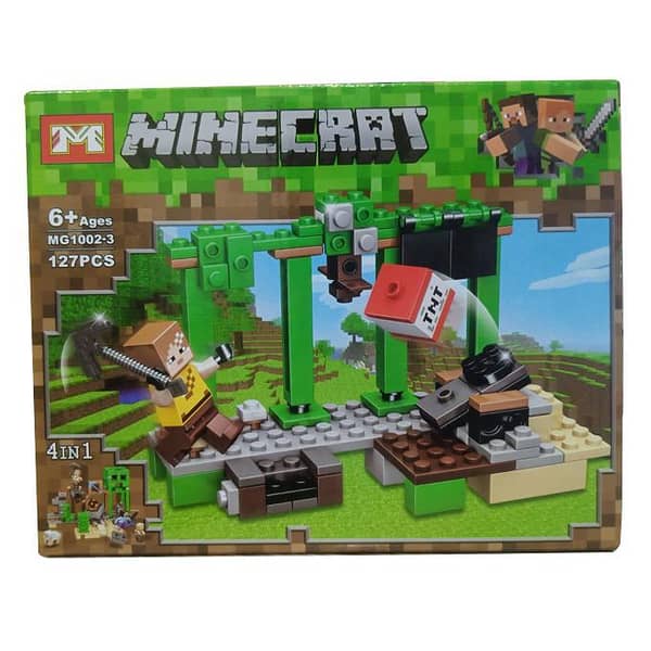 Minecraft  4 in 1 Building Blocks Set For Kids 6+ - 127 Pieces - MG1002-3