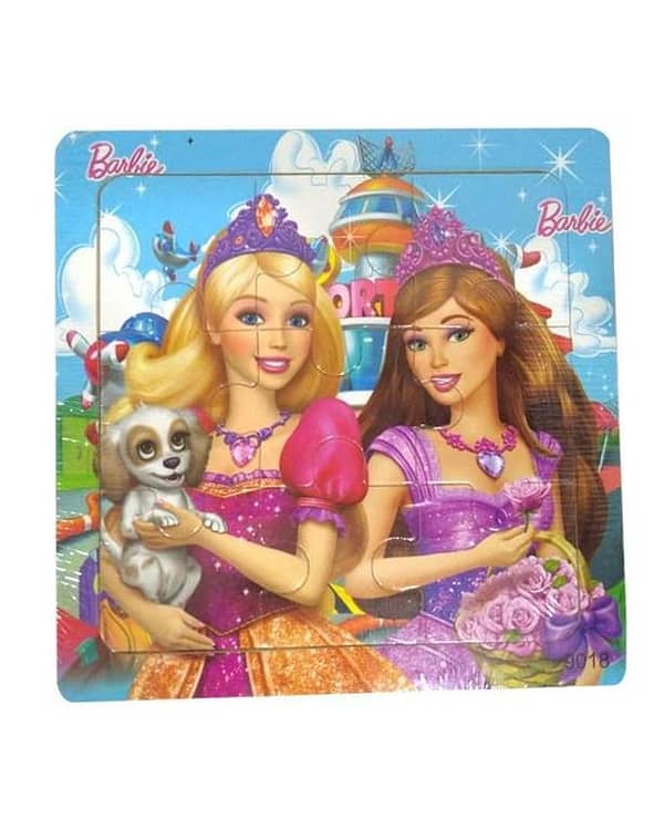 5.75-inch Barbie Girls Wooden Jigsaw Puzzle