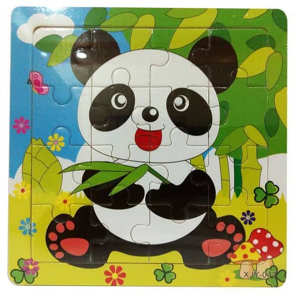Planet X - Panda – Wooden Jigsaw Puzzle – 6 inches of Bamboo Delight