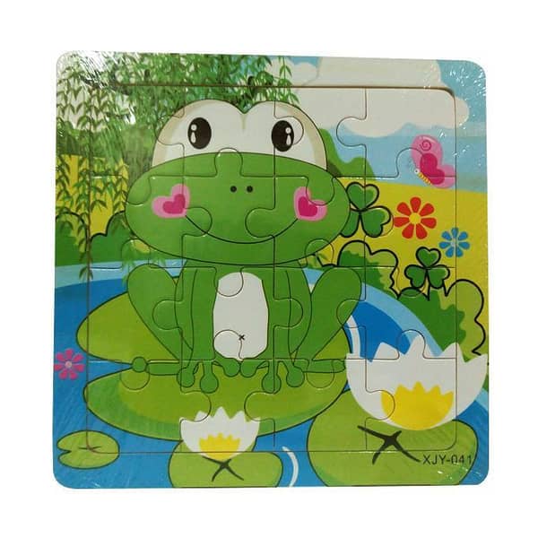 Planet X - Frog – Wooden Jigsaw Puzzle – 6 inches of Amphibious Fun
