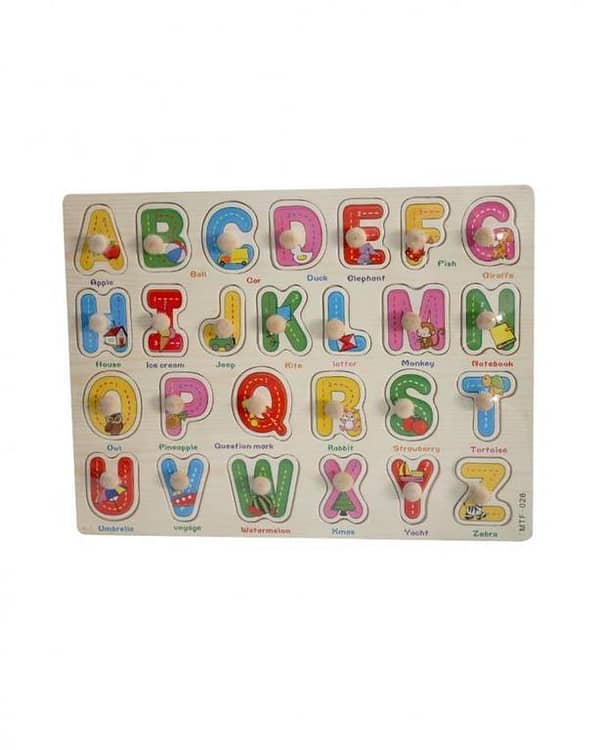 Planet X - Learning Alphabets - Wooden Puzzle - Multicolor Fun