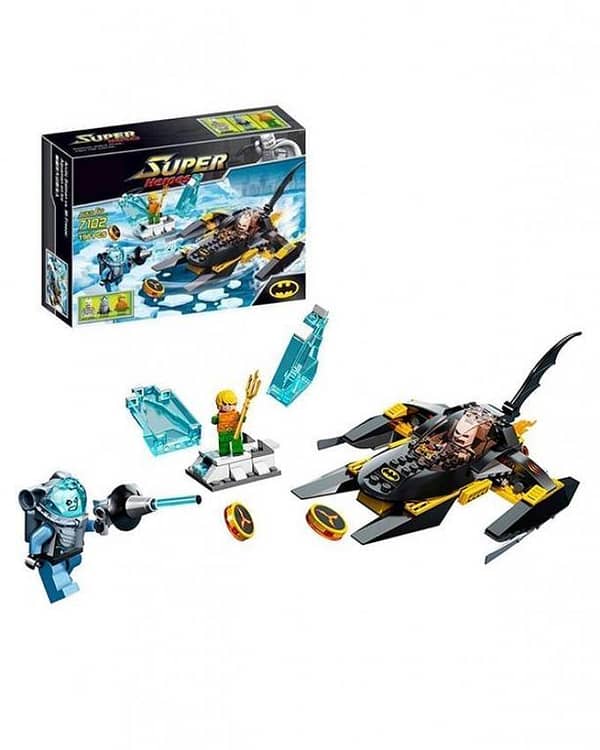 Planet X - Build Your Own Batman Vs. Mr. Freeze Showdown with Blocks