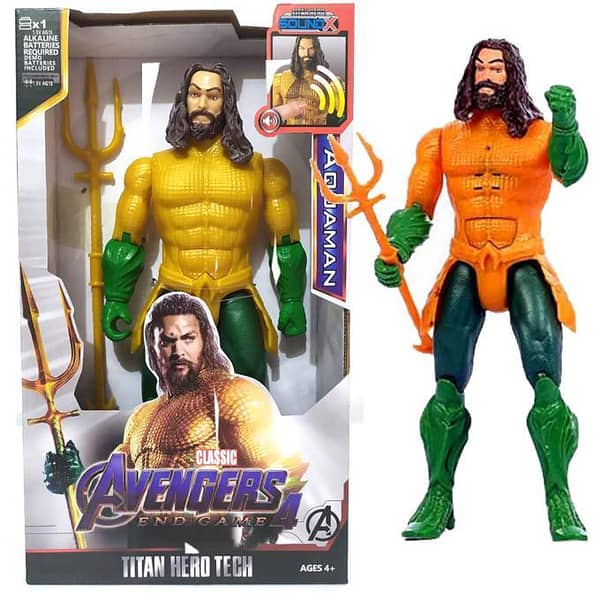 11-Inch DC Super Heroes Aquaman Action Figure with Sound Effects