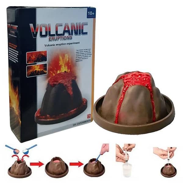 Kids' Science Kit to Create a Mini Volcano Eruption
