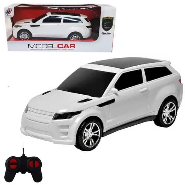 Porsche SUV Remote Control Car Model Toy for Kids - 4 Channels - White