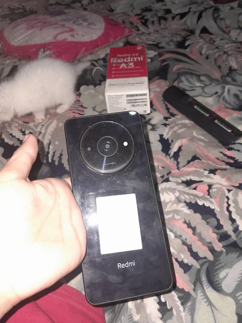 Redmi A3 in good condition with box official PTA 0