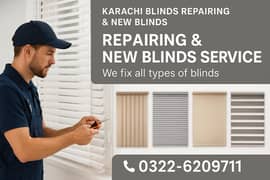 Blinds for Home & Office – New & Repair Service