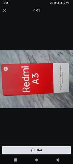 Redmi A3 4/128 full box with warranty no open no repair