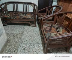 wooden sofa set