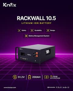 KNOX Rackwall 10.5 Lithium Battery LFP LIO 10.5