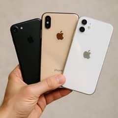 iPhones – 12 (JV), XS Max (PTA Approved), 7 (Unlocked) | All OK