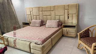 King Bed/ Dressing Table/ Chairs with two chairs for Sale