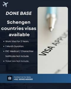 Limited work visas available contact now