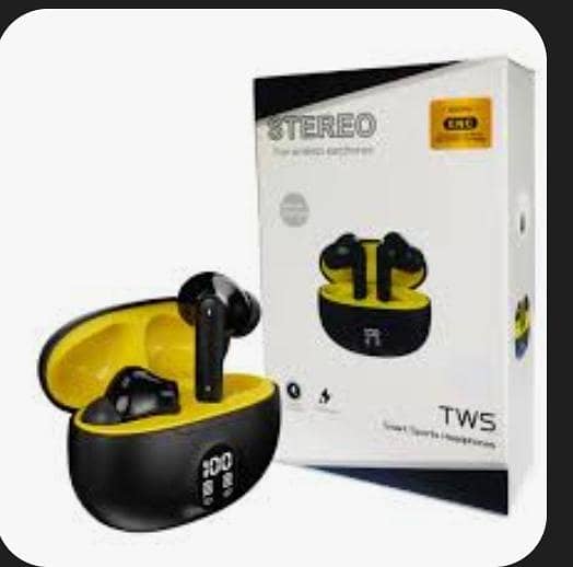 stereo TWS Airpods 1 week battery time 6-8 hours on continuous use 0