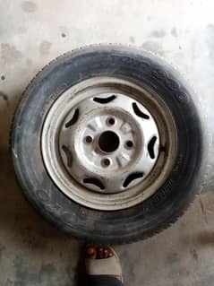 used tyre and rim cultus alto, 13 and 14
