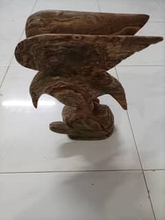 Eagle and snake marble sculpture