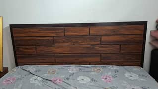 Bedroom Set with Sliding Cupboard and Top Shelves
