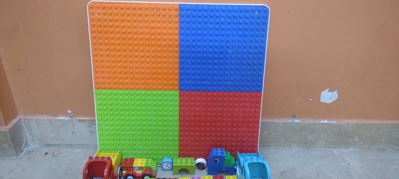 lego duplo table top with lego duplo bricks 1