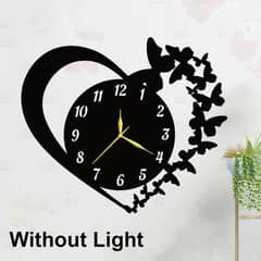 Heart design clock