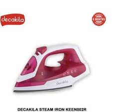 decakila steam iron with spray system new box pack