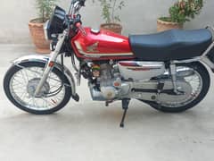 Honda Cg 125 Self Start 2025 Model Red Colour