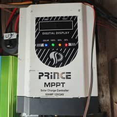 Prince mppt 60 amp and 2000 watt dc to ac inverter