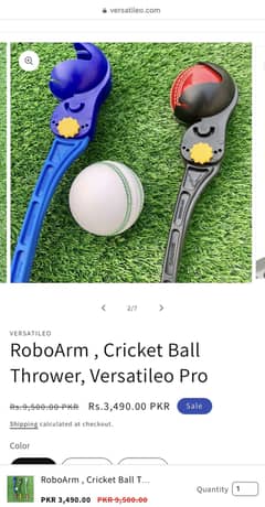 RoboArm Cricket ball thrower