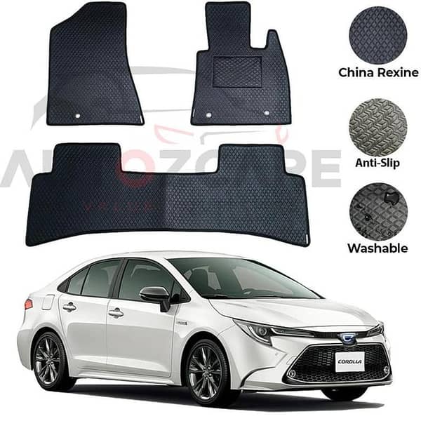 Toyota Corolla Hybrid China Rexine Floor Mat 4PCS - Model 2018-2025