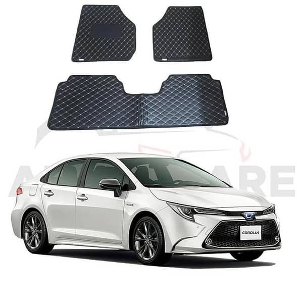 Toyota Corolla Hybrid 7D Floor Mat ( Flat Style ) 4PCS - Model 2018-2025
