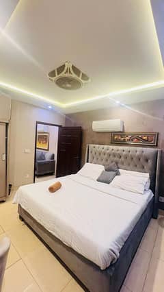 Daily Basis 1 Bedroom Apartment Short Time For Rent Bahria Town Lhore