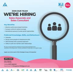 sales associate and sales consultant