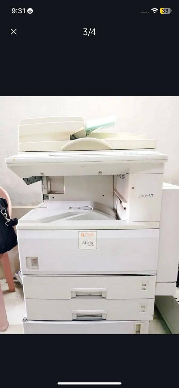 Ricoh aficio 3030 multi function copier and scanner machine 0