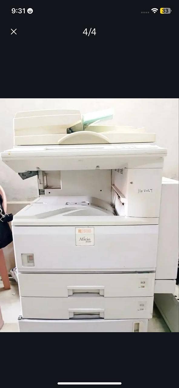 Ricoh aficio 3030 multi function copier and scanner machine 2